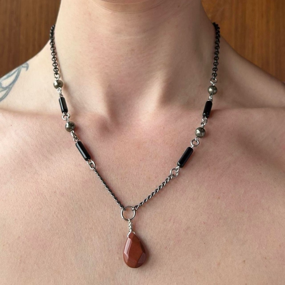 Teardrop Beaded Necklace
